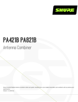 Shure PA821B Antenna Combiner User guide