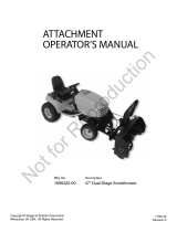 Simplicity 47" TWO STAGE SNOWTHROWER User manual