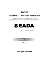 Seada SDCP7 6 Buttons and 1 Knob IP Control Panel User manual