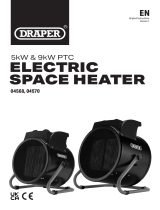 Draper 04570 9kW PTC Electric Space Heater User manual