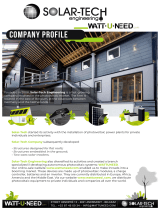 solar Tech COMPANY PROFILE Wattuneed User manual