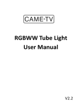 CAME-TV 4FT-R RGBWW Tube Light User manual