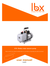 IbX instruments K10 Rotary Vane Vacuum Pump User manual