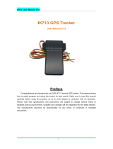 icar gps IK713 Waterproof Car Tracker User manual