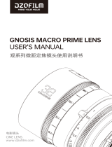 DZOFILM CINE Gnosis Macro Prime Lens User manual