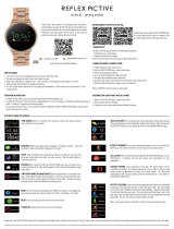 Reflex Active Series 4 Gold Bracelet Smart Watch User manual