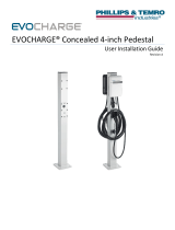 PHILIPS and TEMRO EVOCHARGE Concealed 4 Inch Pedestal User manual