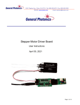 General Photonics 32VDC Stepper Motor Driver Board User manual
