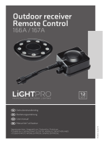 LightPro 166A Outdoor Receiver Remote Control User manual