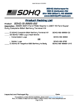 SDHQ -13-3003-G12 Complete Billet Battery Terminal Kit User manual