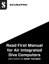 Scubapro Air Integrated Dive Computers User manual