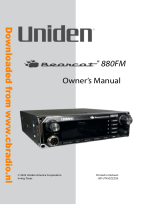 Uniden Bearcat 880FM Compact AM or FM CB Radio Owner's manual