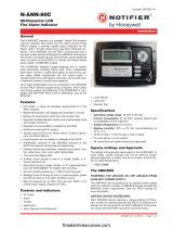 Notifier N-ANN-80C 80 Character LCD Fire Alarm Indicator Owner's manual