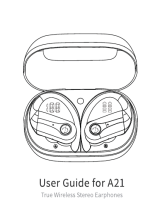 Earphones A21 True Wireless Stereo User guide