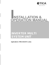 TICA TIMS-X/XA/XT/C Series Inverter Multi System Unit User manual