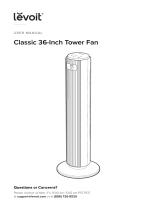 LEVOIT LTF-F361-WUS Classic 36 Inch Tower Fan User manual