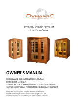 Dynamic Saunas DYN6202 Low EMF Far Infrared Sauna Owner's manual