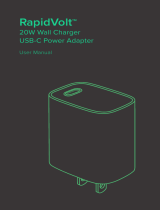 iOttie CHCRIO160 RapidVolt 20W Wall Charger USB-C Power Adapter User manual