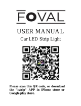 Foval FVCLED-60 Car LED Strip Light User manual