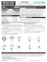 PORTOR PT-CDL2 Series Ceiling Light Installation guide