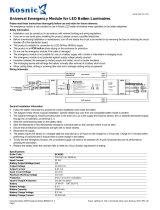 Kosnic BEM203 Universal Emergency Module for LED Batten Luminaires Owner's manual