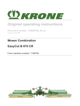 Krone BA EasyCut B 870 CR Operating instructions