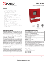 Potter PFC-6006 Conventional Fire Panel Owner's manual