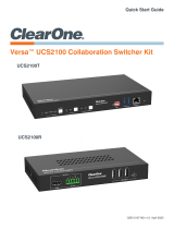 ClearOne Versa UCS2100 Collaboration Switcher Kit Quick start guide