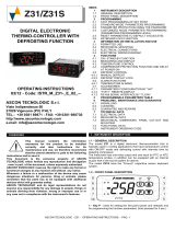 Ascon tecnologic Z31 Owner's manual