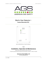AGS Carbon Monoxide Merlin Gas Detector i User manual