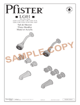 Pfister LG01-3410 Specification and Owner Manual