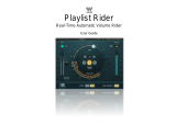 Waves 984258 Playlist Rider Real-Time Automatic Volume Rider User guide