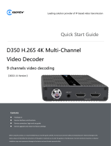 KILOVIEW D350 H.265 4K Multi Channel Video Decoder User guide