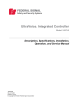 Federal Signal UVIC-B UltraVoice® Integrated Controller User manual