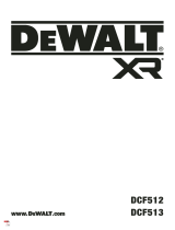 DeWalt DCF512 18v XR Cordless 1 by 2 Inch Drive Open Head Ratchet Wrench User manual