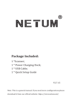 NETUM DS2800 Wi-Fi Barcode Scanner User manual