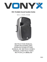 Vonyx 170.075 SPJ Portable Sound System User manual