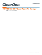 ClearOne CONVERGENCE AV Network Manager User guide