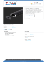 V TAC V-TAC 2873 Mounting Kit Black Operating instructions