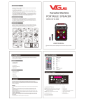 VeGue Vs-0606 Portable Speaker User manual