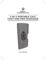 MEDIC THERAPEUTICS H408770 3 In 1 Portable Calf Foot And Arm Massager User manual