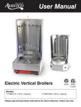 Avantco 177VBE101A Electric Vertical Broilers User manual