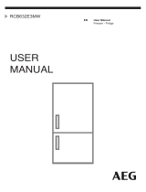 AEG RCB632E3MW No Frost Fridge Freezer User manual