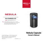 Anker D4111 Nebula Capsule Projector Owner's manual