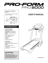 ProForm PFTL12820-INT Owner's manual