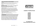 Vision ZP3113JP-7 User manual