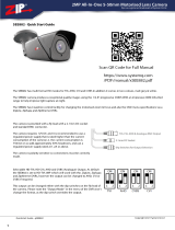 Zip SEE882 2MP All-In-One 5-50mm Motorised Lens Camera User guide