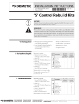 Dometic S Control Rebuild Kit Operating instructions