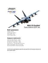 Banana Hobby MiG-25 Foxbat Twin-64mm EDF Jet User manual