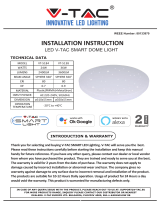 V TAC V-TAC VT-5138 Led Smart Dome Light User manual